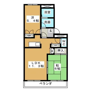 コンフォースK【2階】の間取り