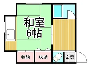 さくら荘 2階【1階】の間取り