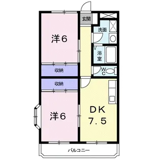 ユーパレス【2階】の間取り