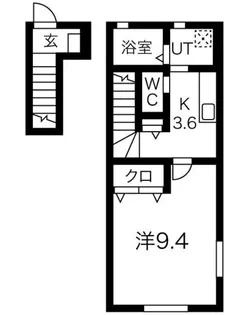 ボヌールテラス【2階】の間取り