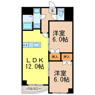 OMレジデンス八幡山公園【4階】の間取り