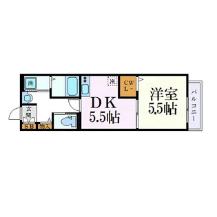 Buena casa 西千葉【2階】の間取り