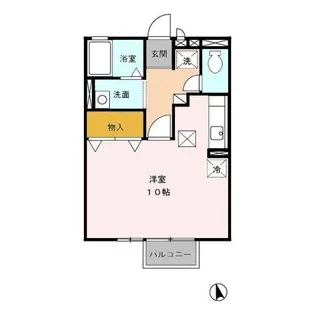サンテラス雲雀ヶ丘【1階】の間取り