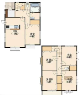 東京都国立市谷保6【一戸建】の間取り