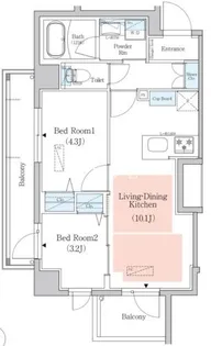 アーバネックス南品川II【2階】の間取り