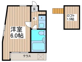 ジュネパレス市川第23【1階】の間取り