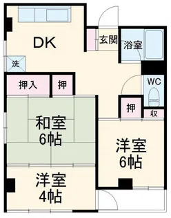 三殿台マンション【2階】の間取り