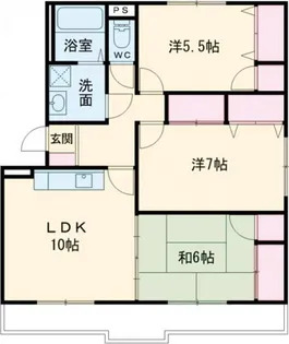 リバーサイド下田B【2階】の間取り