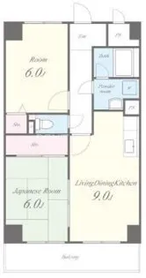 ヴィラシャトー【6階】の間取り