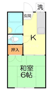 コーポ臼井【2階】の間取り
