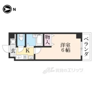 エクセレント高野【1階】の間取り