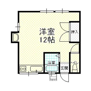 ハイツひらたII-2【1階】の間取り