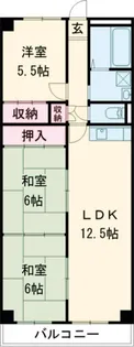 取手パークハイツ【10階】の間取り