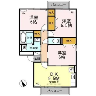 マンマミーヤ B棟【2階】の間取り