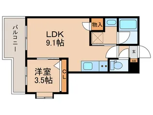 シンシア【1階】の間取り