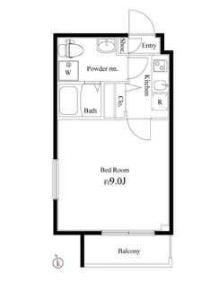 東京都杉並区下高井戸1【マンション】の間取り