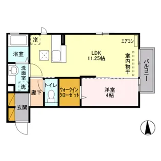 蔵漆倶 北館【1階】の間取り