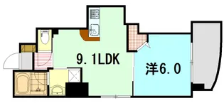 ラ・ブリィエ段原【4階】の間取り
