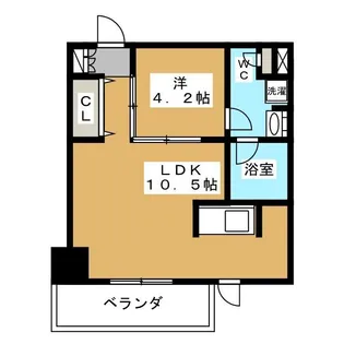 東京都台東区元浅草1【マンション】の間取り