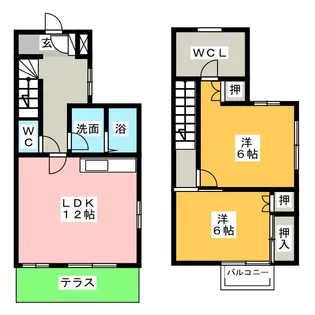 愛知県岩倉市中央町1【一戸建】の間取り