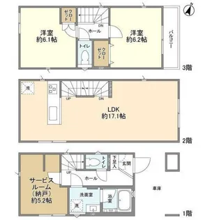 神奈川県相模原市南区上鶴間本町2【一戸建】の間取り