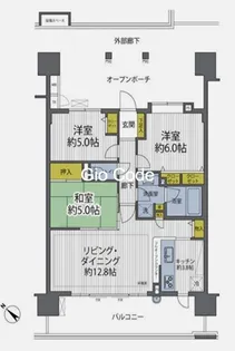 東京アクアガーデン【12階】の間取り