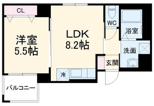 ラピスラズリ【3階】の間取り
