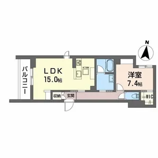 Alflat梅田町【1階】の間取り