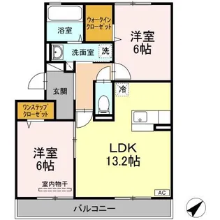 パルク アミティエ I【2階】の間取り