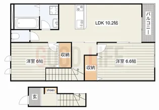 兵庫県加古川市尾上町今福【アパート】の間取り