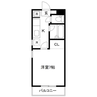 サンシャイン国見【1階】の間取り