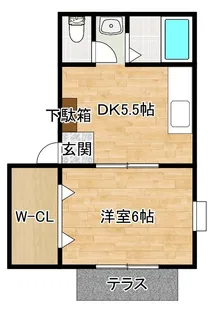 コンフォートハイツ【2階】の間取り