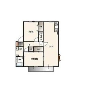 サンガーデン駅南B【2階】の間取り