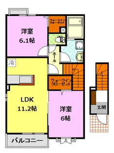 グリーンエバー【2階】の間取り