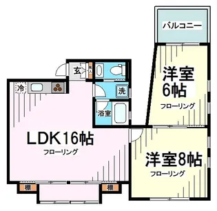 東京都杉並区永福3【マンション】の間取り