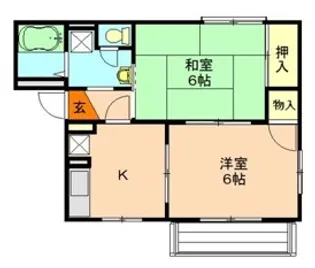 タケヤマハイツJ【2階】の間取り