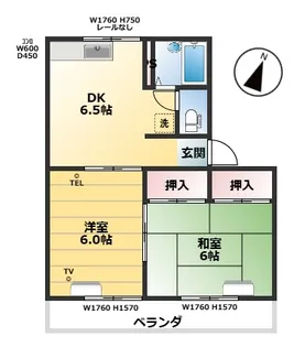 フリーデンスII【2階】の間取り