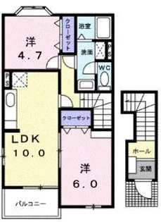 シャトレ沖【2階】の間取り