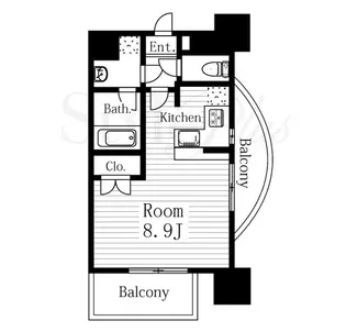 メイプルコート布池【7階】の間取り