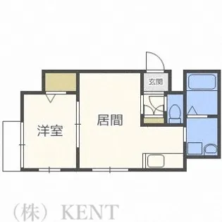 リデーレ西18丁目【1階】の間取り