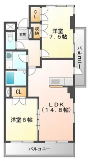 リーガル桜島【2階】の間取り