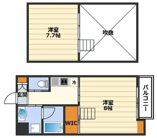 グランフォース【6階】の間取り