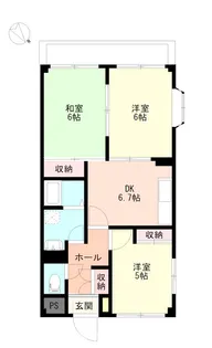 グリンパル小手指【3階】の間取り