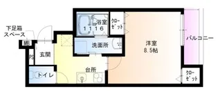 フジパレス東豊中町【2階】の間取り