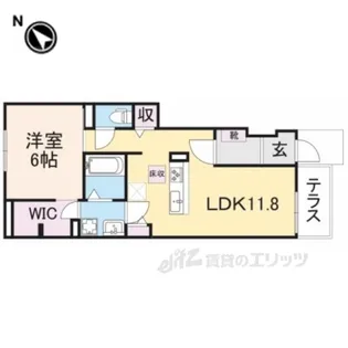 エバーエポック【1階】の間取り
