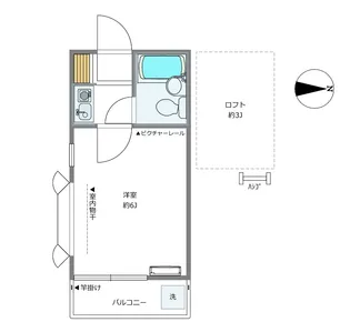 戸越サンハイツ【2階】の間取り