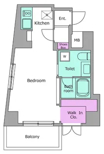 東京都渋谷区東3【マンション】の間取り