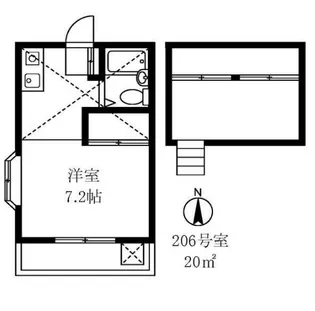 CASA滝王子【2階】の間取り