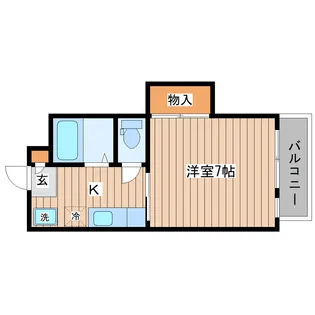 ロイヤルパインB【2階】の間取り