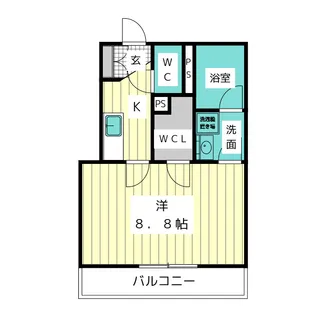 ブランセン川名【3階】の間取り